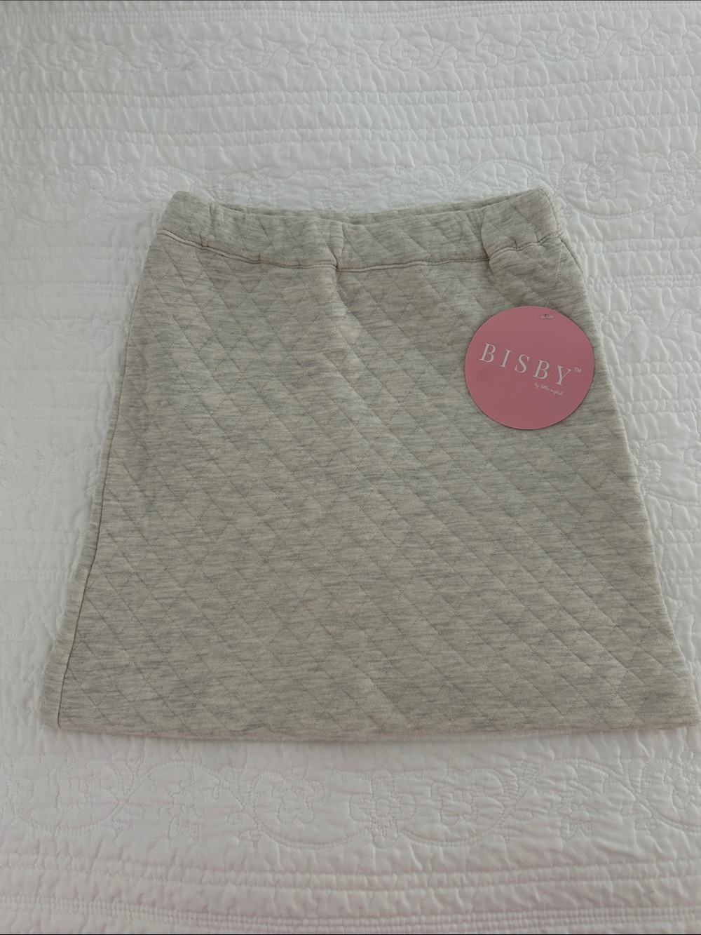 Bisby Quilted Grey Girls Skirt
